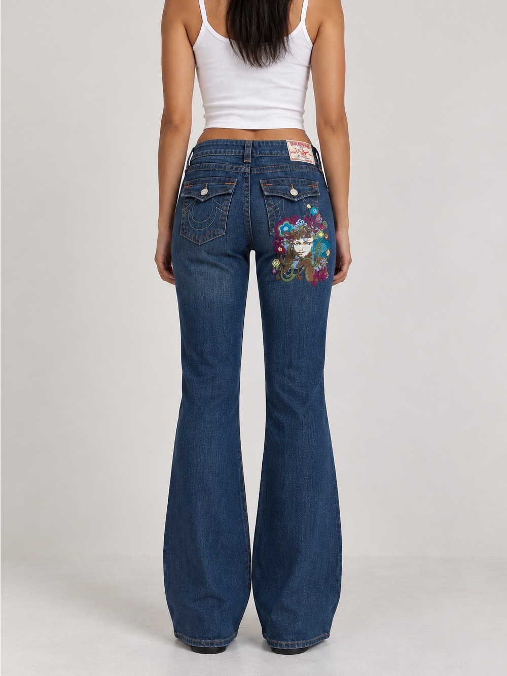 Rare Vintage True Religion Lady Godiva World Tour Bootcut Jeans Size 30